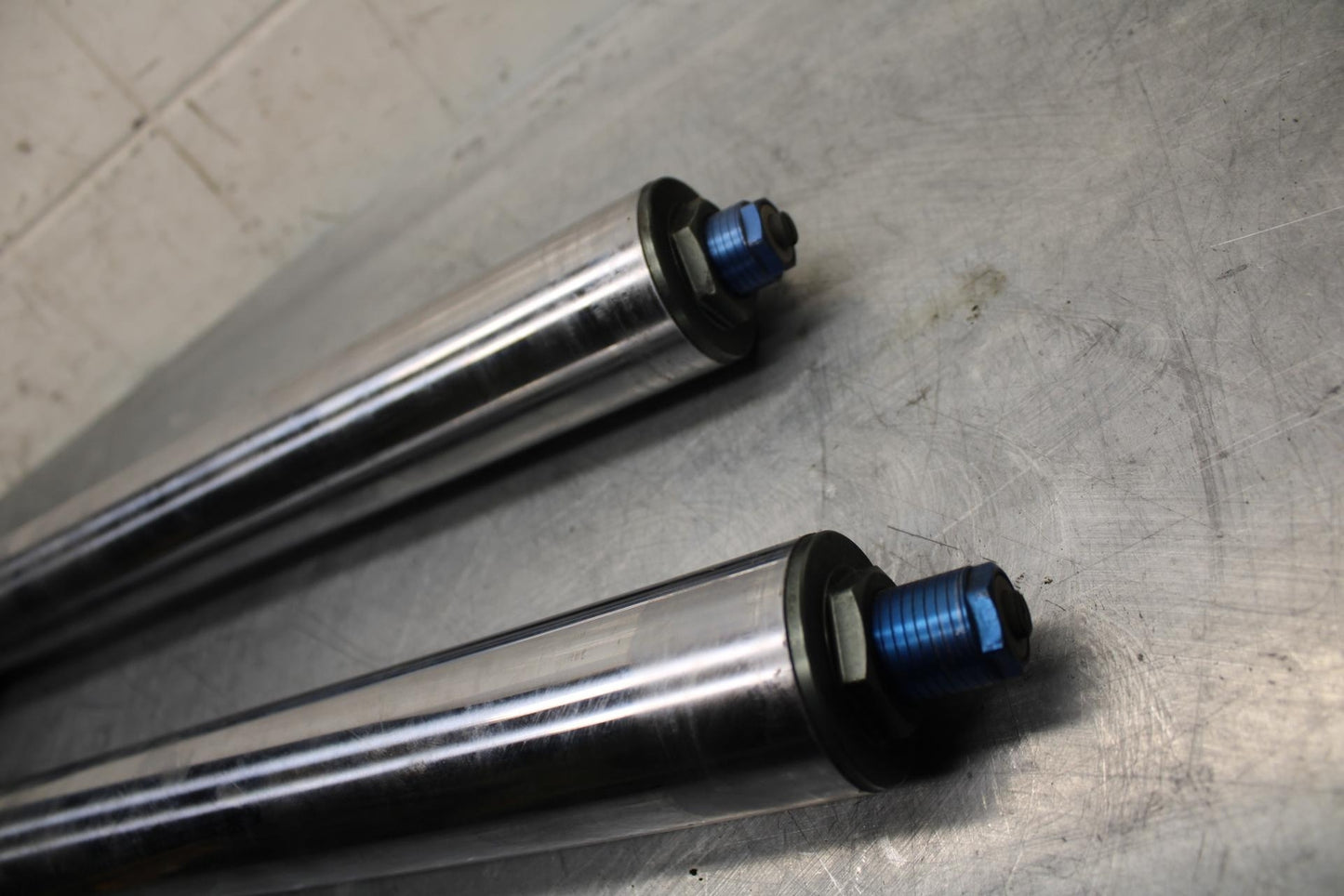 00-02 KAWASAKI NINJA ZX6R ZX600J FRONT FORKS SHOCK SUSPENSION SET PAIR BB489