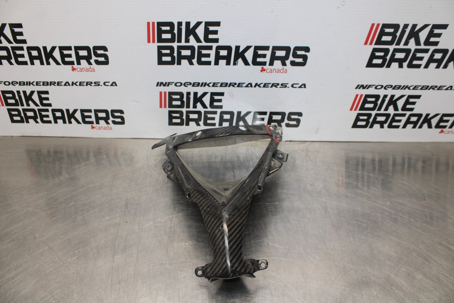 08 KAWASAKI NINJA ZX10R CB - CARBON FIBER FRONT CENTER COWL FAIRING BB201