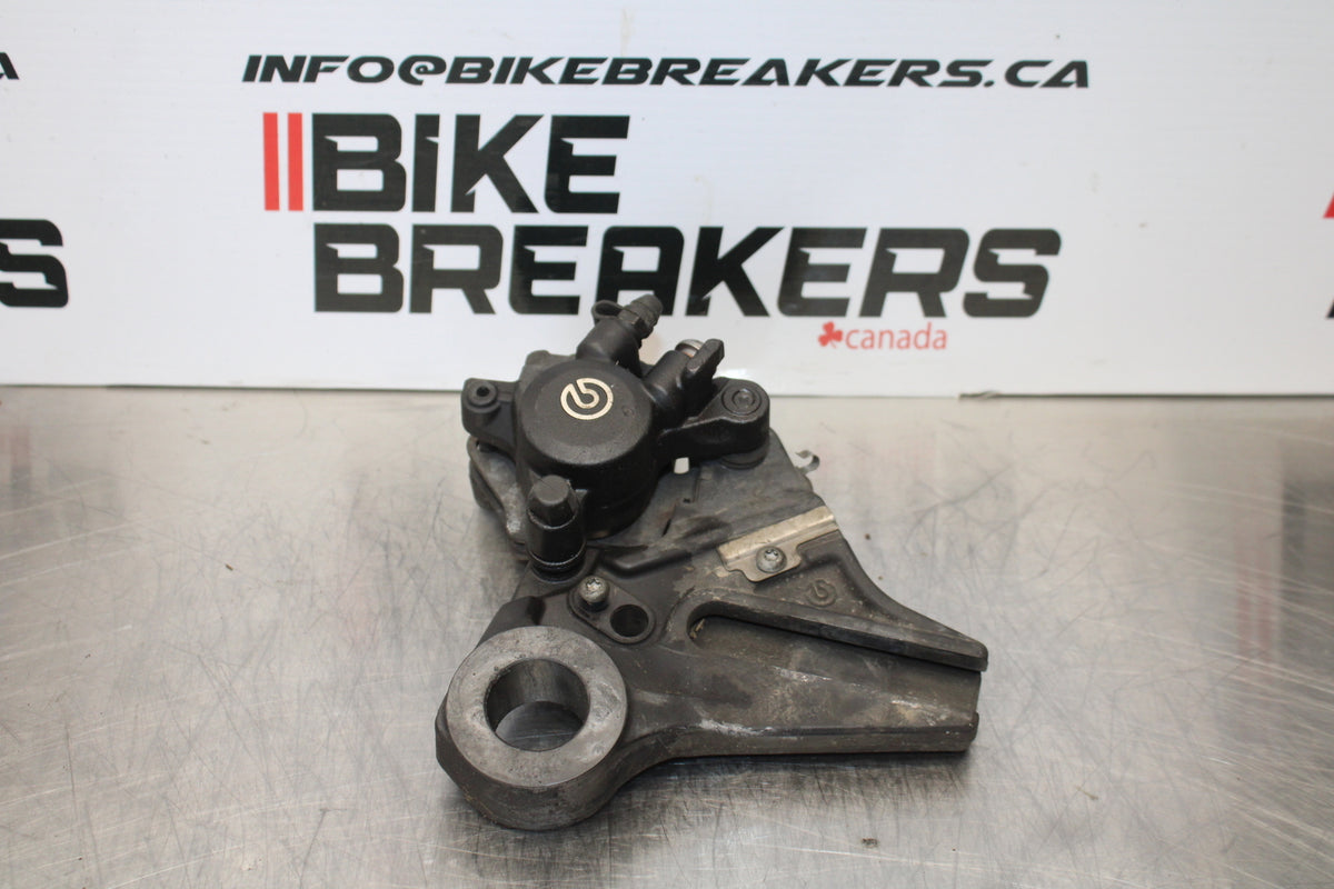 10-11 BMW S1000RR REAR BACK BRAKE CALIPER W MOUNT BRACKET BB168