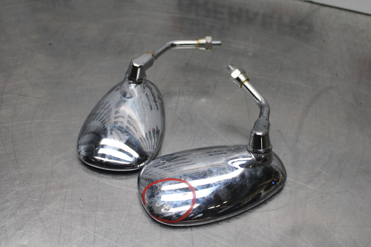 99-09 YAMAHA V STAR 1100 REAR VIEW MIRROR SET PAIR MIRRORS BB853