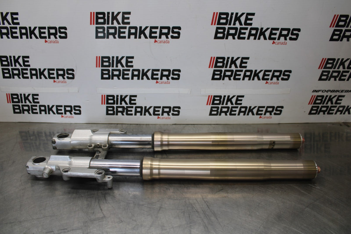 00-05 KAWASAKI NINJA ZX12R FRONT FORKS SHOCK SUSPENSION SET PAIR BB892