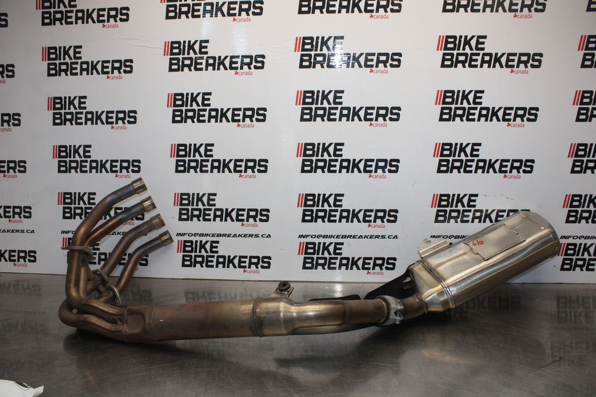 24-25 KAWASAKI NINJA ZX4R FULL EXHAUST SYSTEM HEADERS PIPE MUFFLER BB610