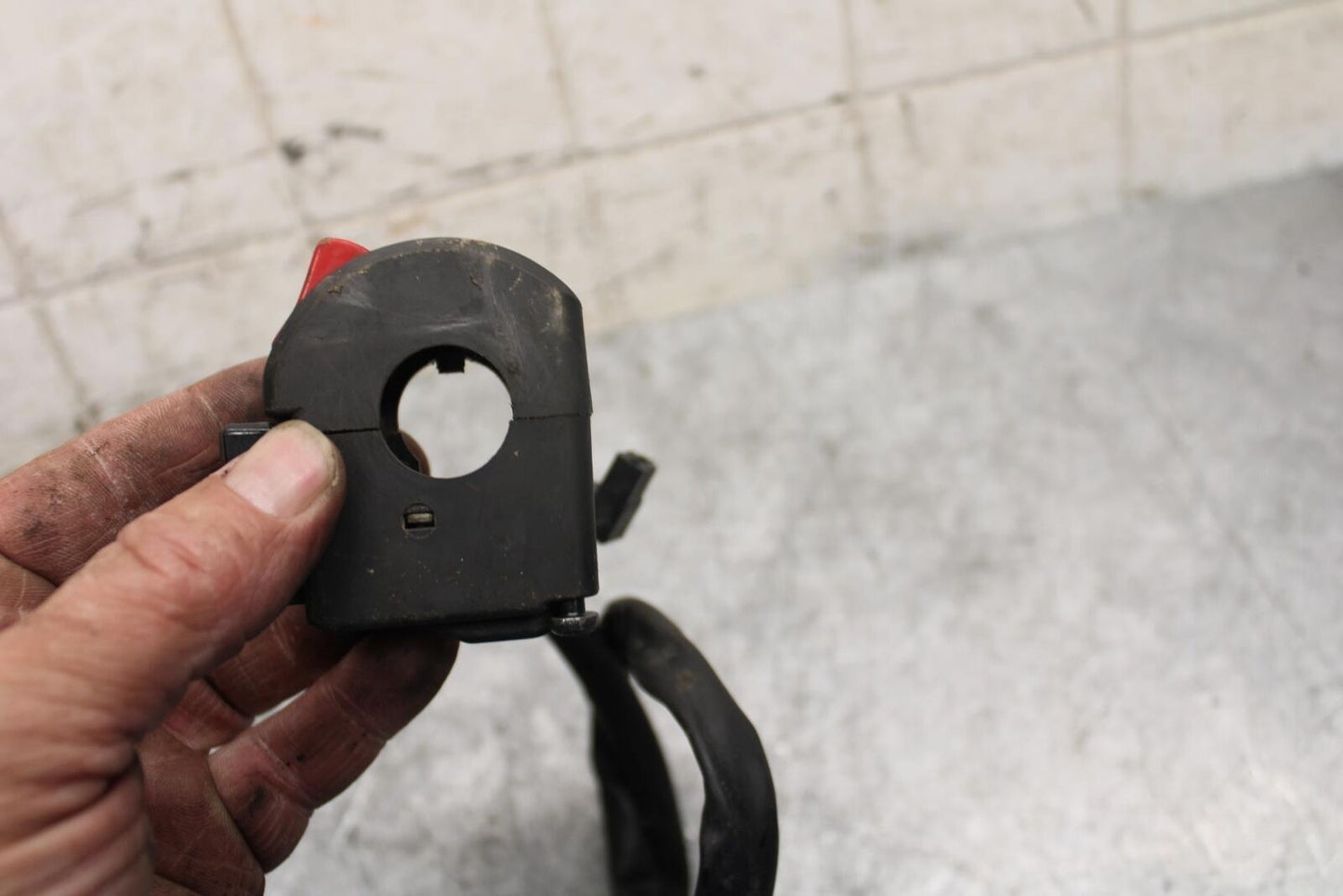 2009 Kawasaki Ninja ZX6R ZX600R RIGHT CLIP ON HANDLE KILL OFF START SWITCH BB538