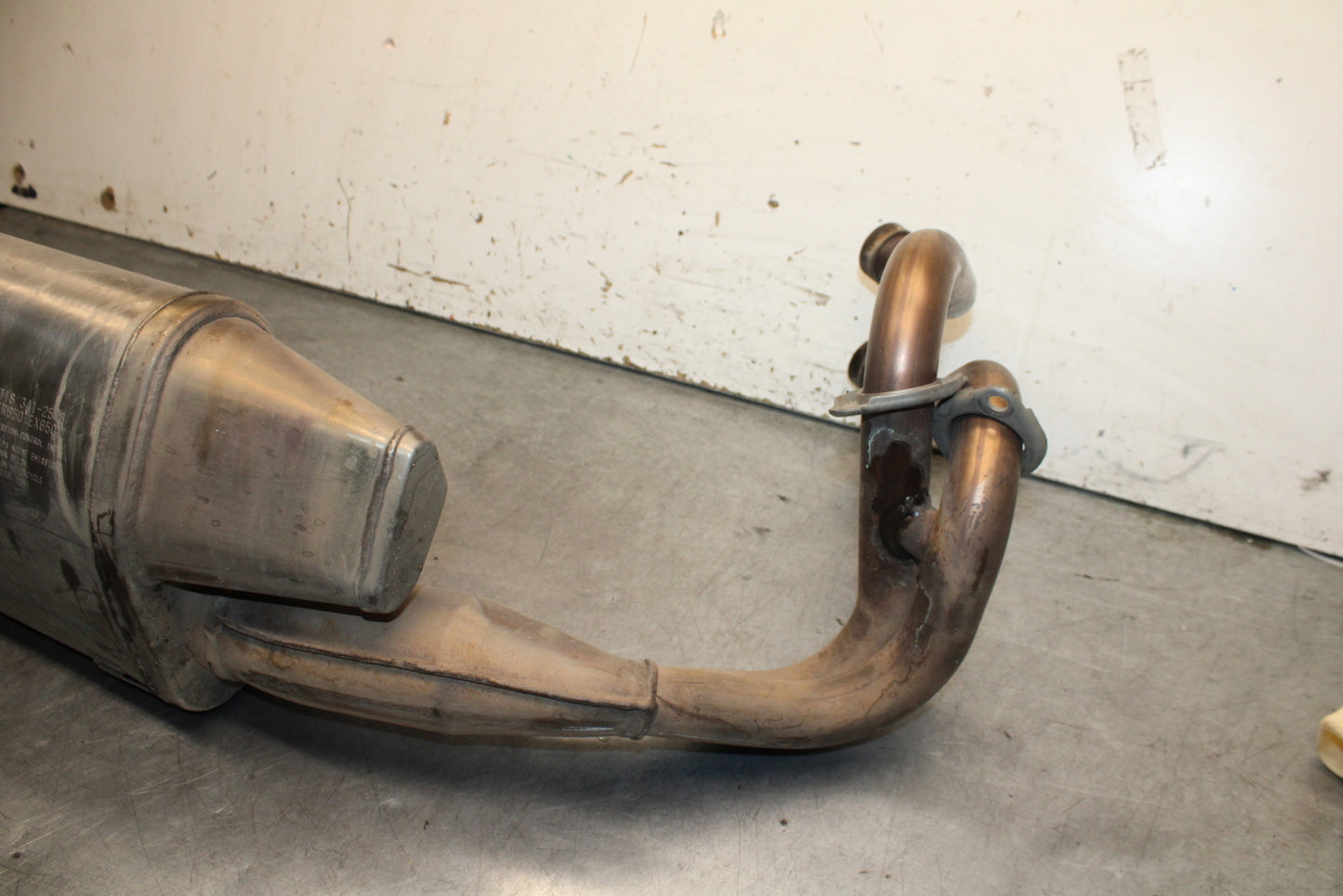 14-15 KAWASAKI NINJA 650 EX650F FULL EXHAUST SYSTEM HEADERS PIPE MUFFLER BB741 