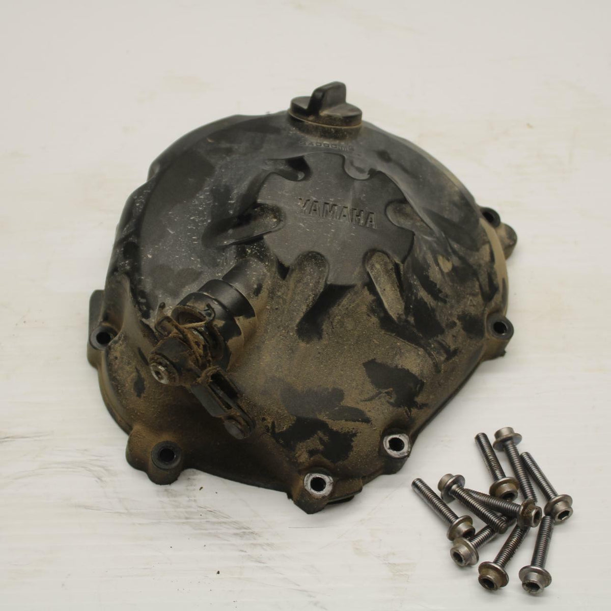 08-16 YAMAHA YZF R6 CLUTCH SIDE ENGINE MOTOR COVER BB273