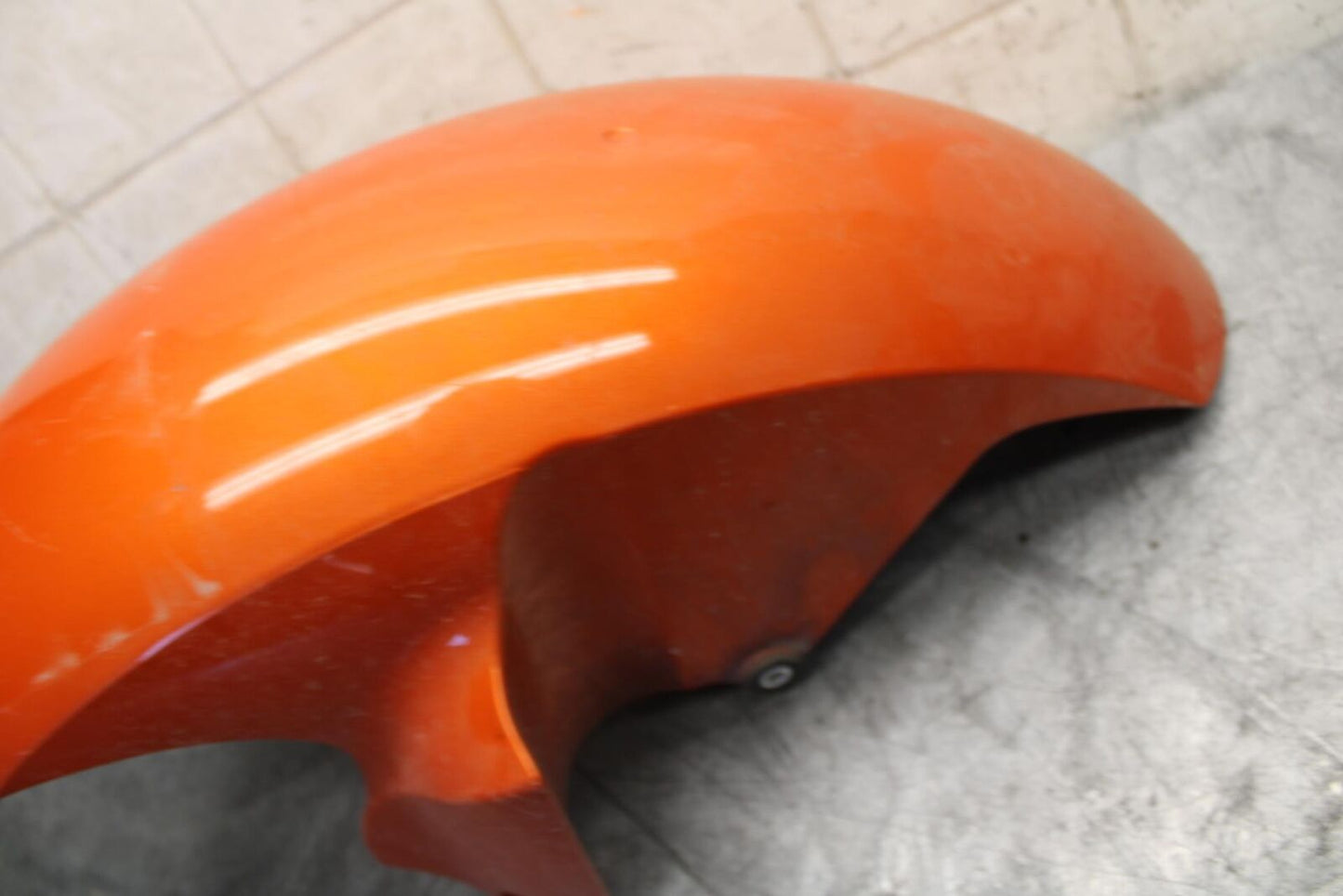 2009 Yamaha YZF R6 ORANGE FRONT WHEEL FENDER COWL FAIRING BB532