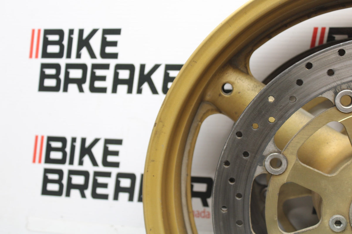 97-00 SUZUKI GSXR600 SRAD FRONT WHEEL FRONT RIM & ROTORS BB921