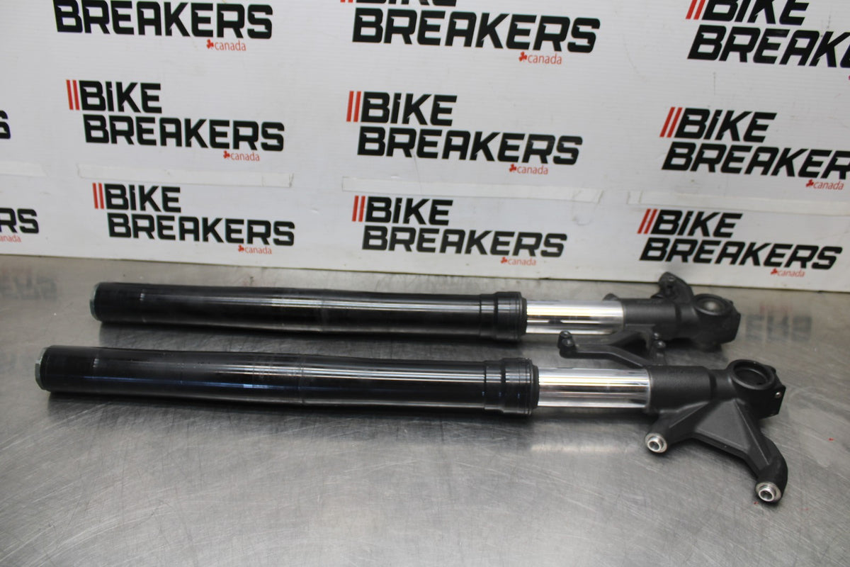 13-18 KAWASAKI NINJA ZX6R FRONT FORKS SHOCK SUSPENSION SET PAIR BB915