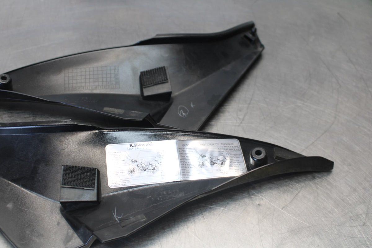 08 KAWASAKI NINJA ZX10R RIGHT LEFT FRONT SIDE SEAT PANELS COWLS FAIRINGS  BB902
