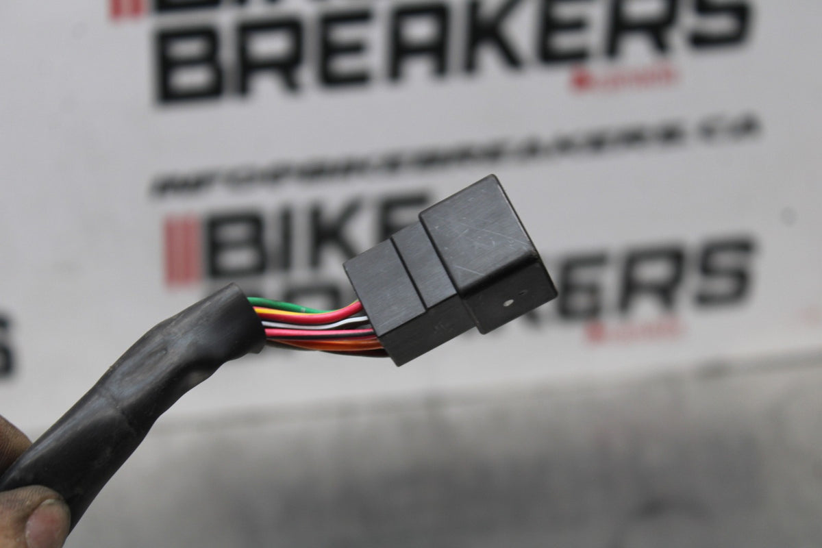06-07 KAWASAKI NINJA 650R EX650A LEFT CLIP ON HANDLE HORN SIGNALS SWITCH BB774