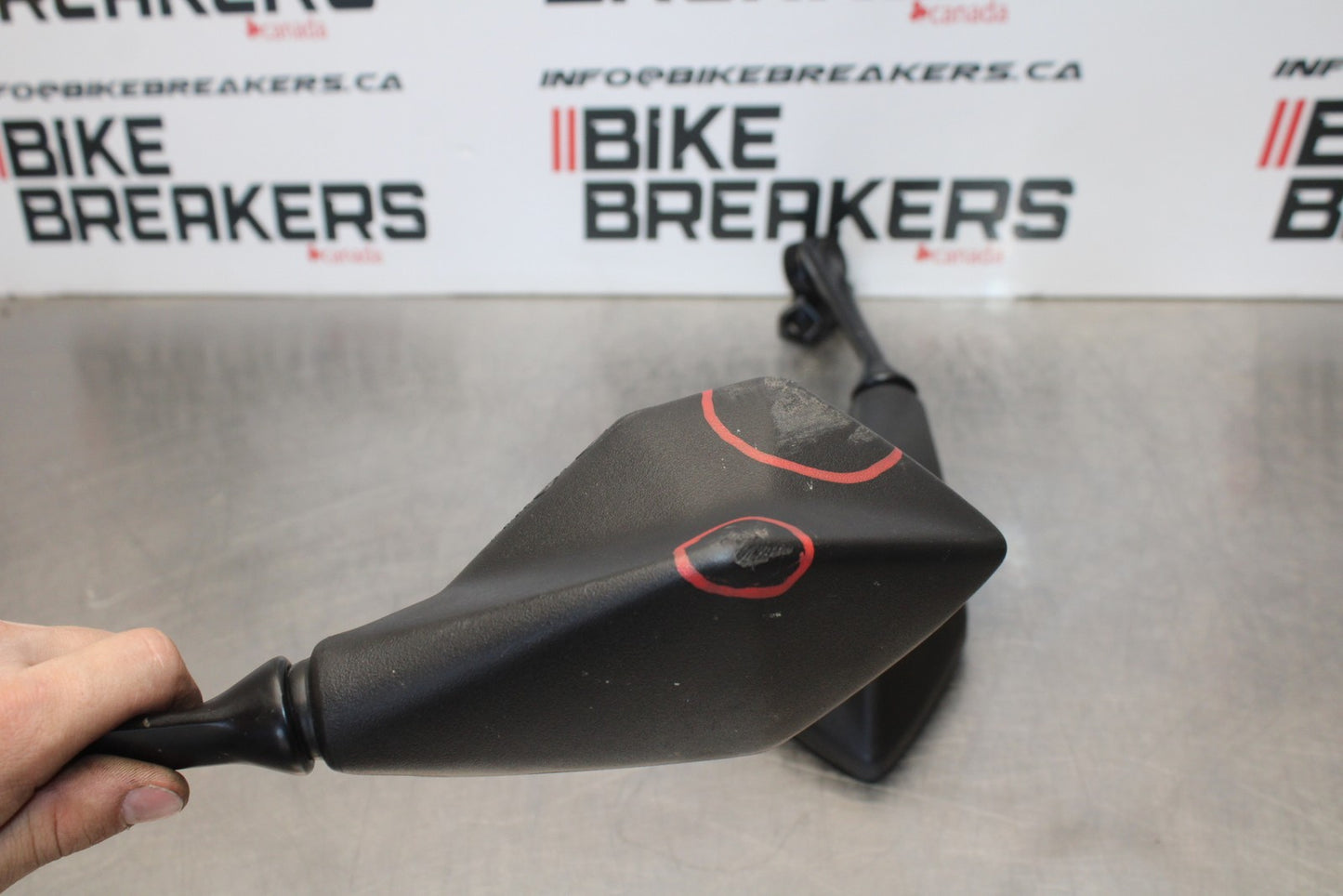 18-23 KAWASAKI NINJA 400 EX400 ABS REAR VIEW MIRROR SET PAIR MIRRORS BB192