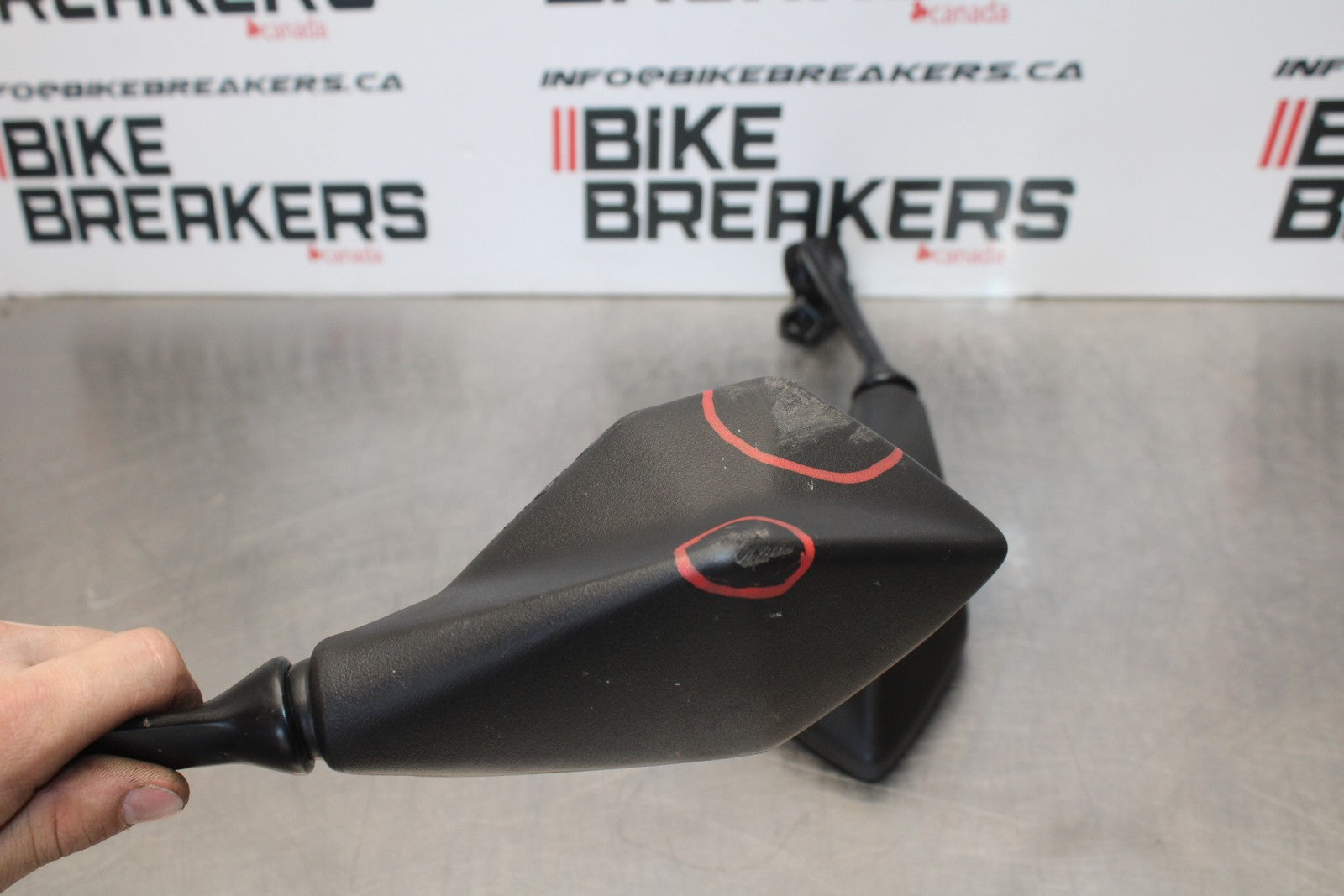 18-23 KAWASAKI NINJA 400 EX400 ABS REAR VIEW MIRROR SET PAIR MIRRORS BB192