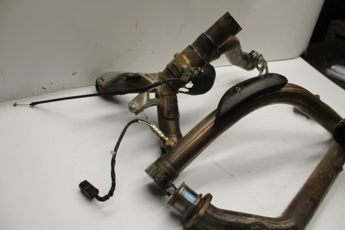 12 DUCATI MONSTER 796 EXHAUST HEADER PIPES MANIFOLD BB276