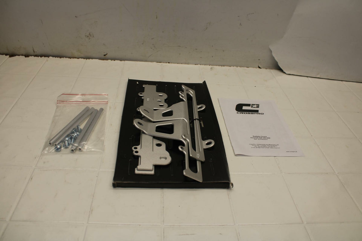 09 KAWASAKI KX250F CROSSPRO RADIATOR GUARD SHIELD