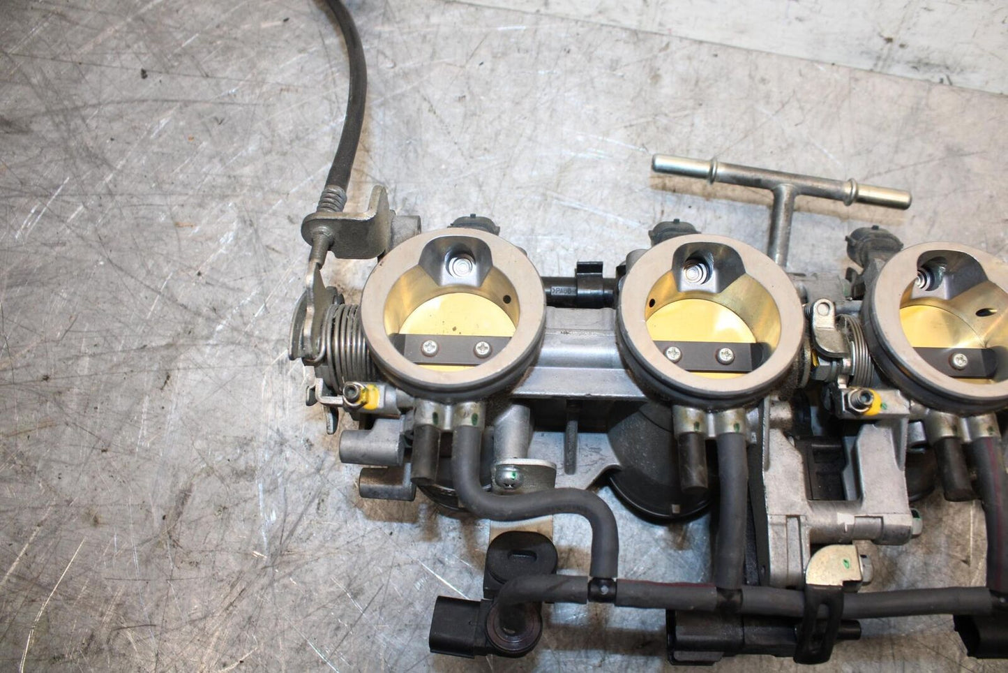 2009 Kawasaki Ninja ZX6R ZX600R MAIN FUEL INJECTORS / THROTTLE BODIES BB538