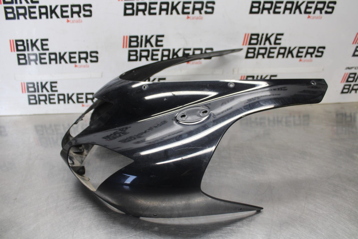07-08 KAWASAKI NINJA ZX6R FRONT UPPER NOSE FAIRING COWL SHROUD BB937