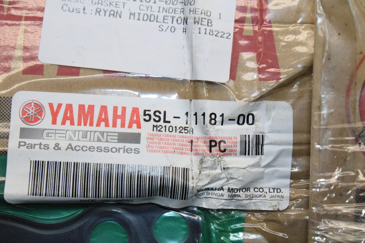 2007 Yamaha YZF R6S HEAD GASKETS YAMAHA BRAND NEW BB594