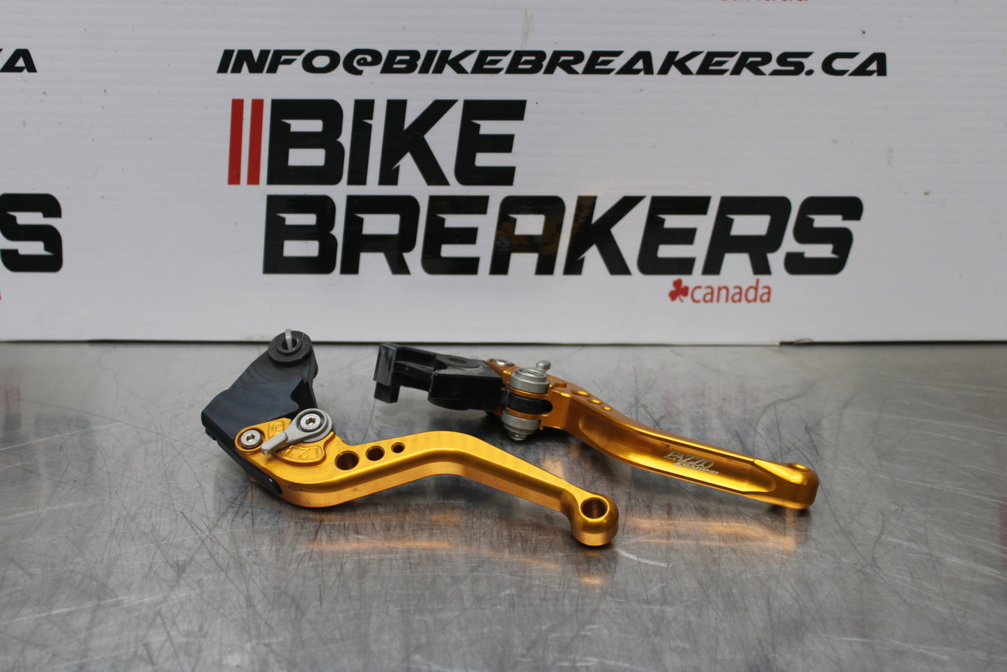04-05 KAWASAKI NINJA ZX10R PAZZO RACING CLUTCH LEVER & FRONT BRAKE LEVER BB163