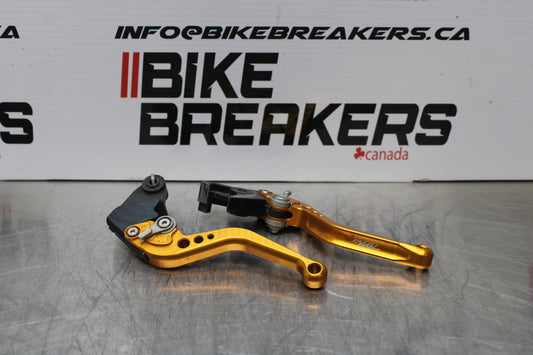 04-05 KAWASAKI NINJA ZX10R PAZZO RACING CLUTCH LEVER & FRONT BRAKE LEVER BB163