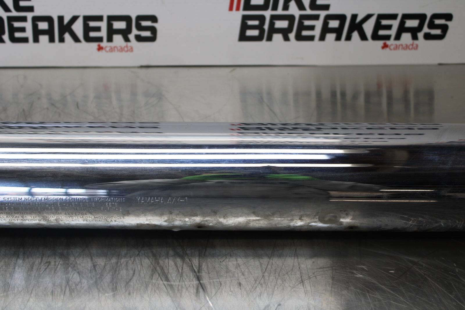 09 YAMAHA ROYAL STAR XVZ1300TF VENTURE LEFT HEADER MUFFLER EXHAUST BB151