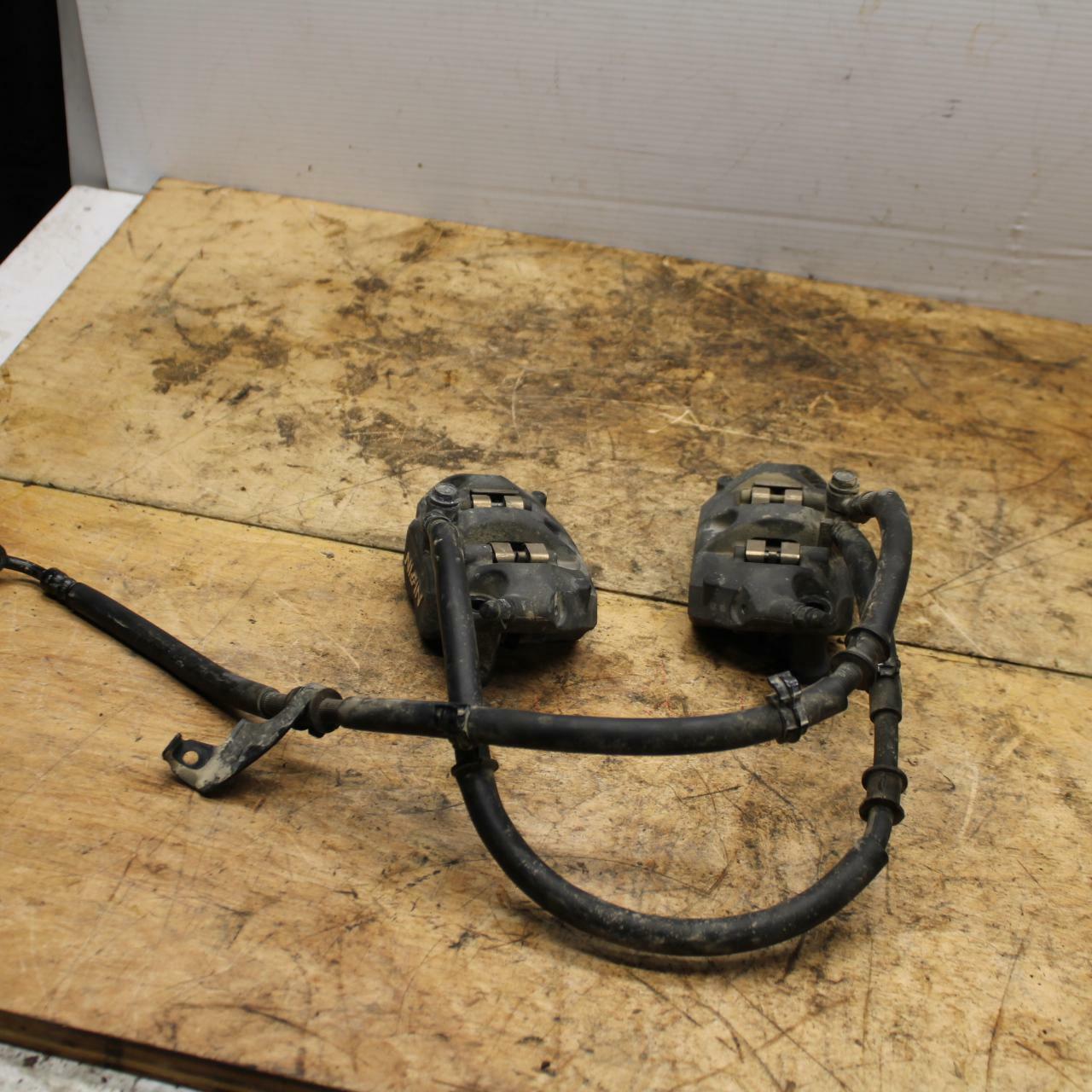 13-18 KAWASAKI NINJA ZX6R RIGHT LEFT FRONT BRAKE CALIPER SET PAIR CALIPERS BB342