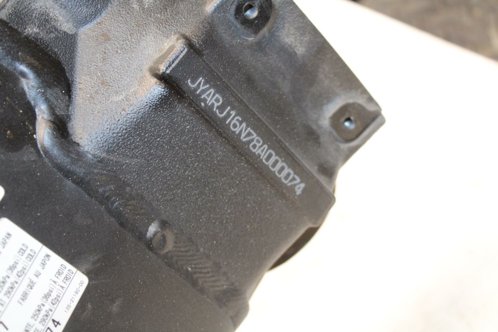 08-16 YAMAHA YZF R6 FRAME CHASSIS BB365