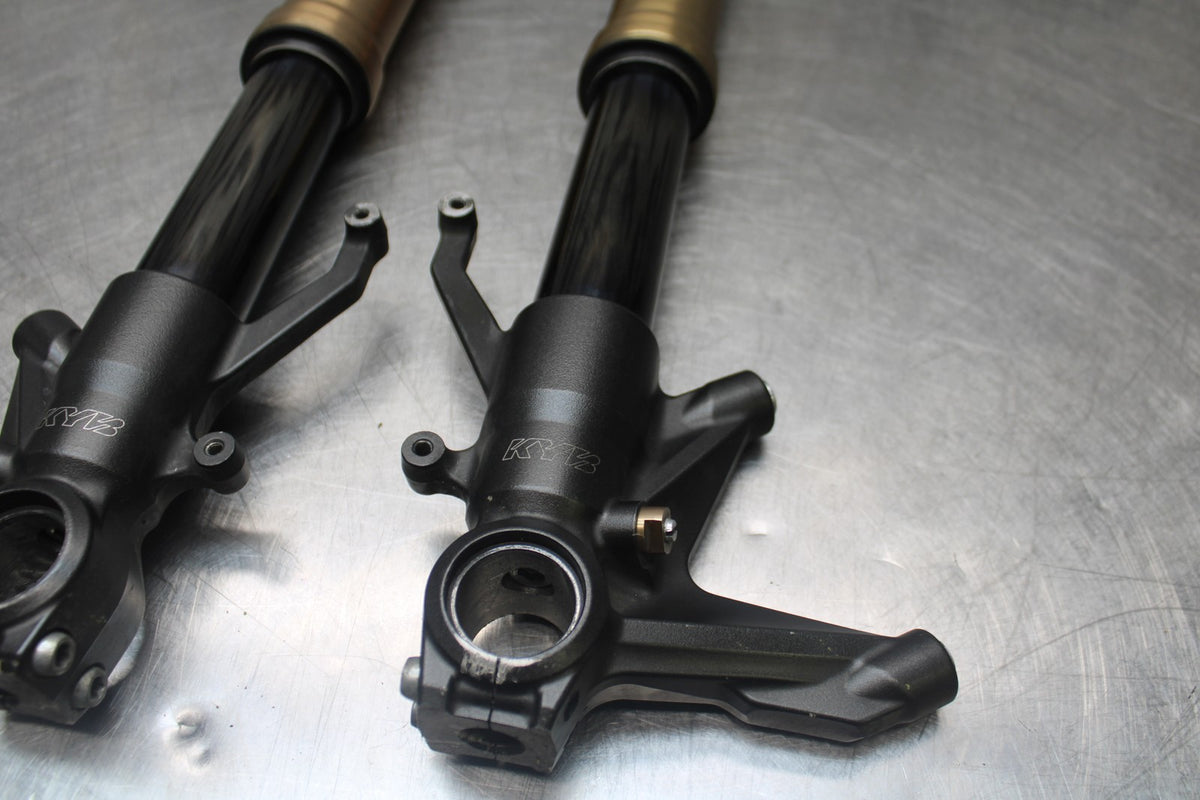 08 KAWASAKI NINJA ZX10R FRONT FORKS SHOCK SUSPENSION SET PAIR BB902