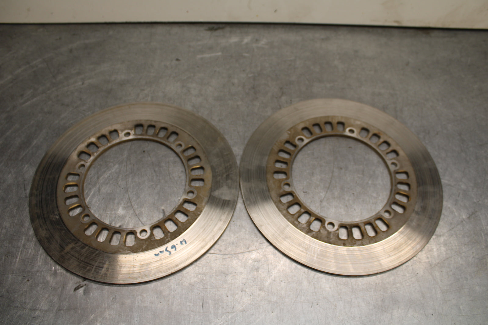 1984 Yamaha Virago 1000 FRONT LEFT RIGHT BRAKE ROTORS DISCS BB117