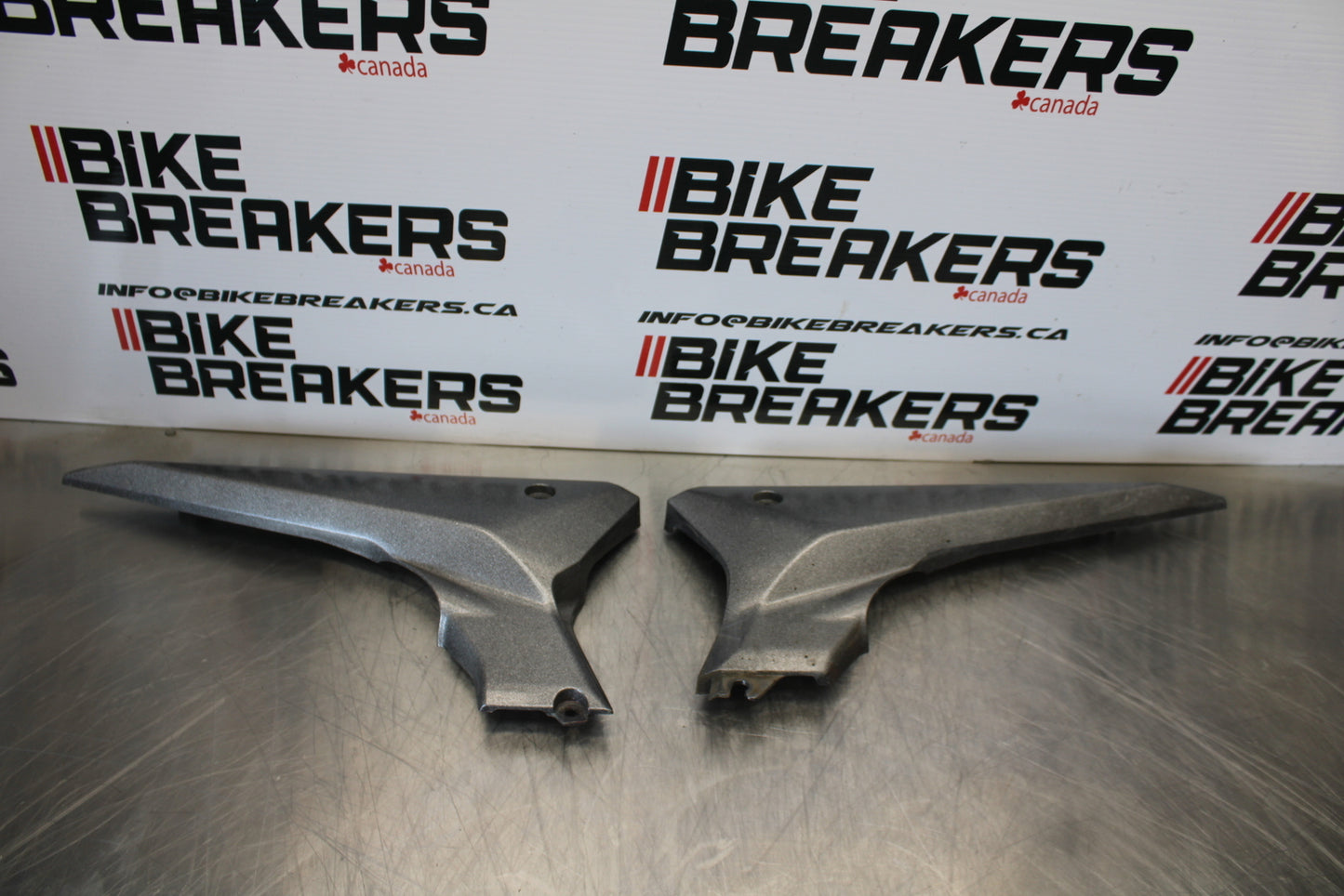 09-15 YAMAHA FZ6R RIGHT LEFT FRONT SIDE SEAT PANELS TRIMS COWLS FAIRINGS BB161