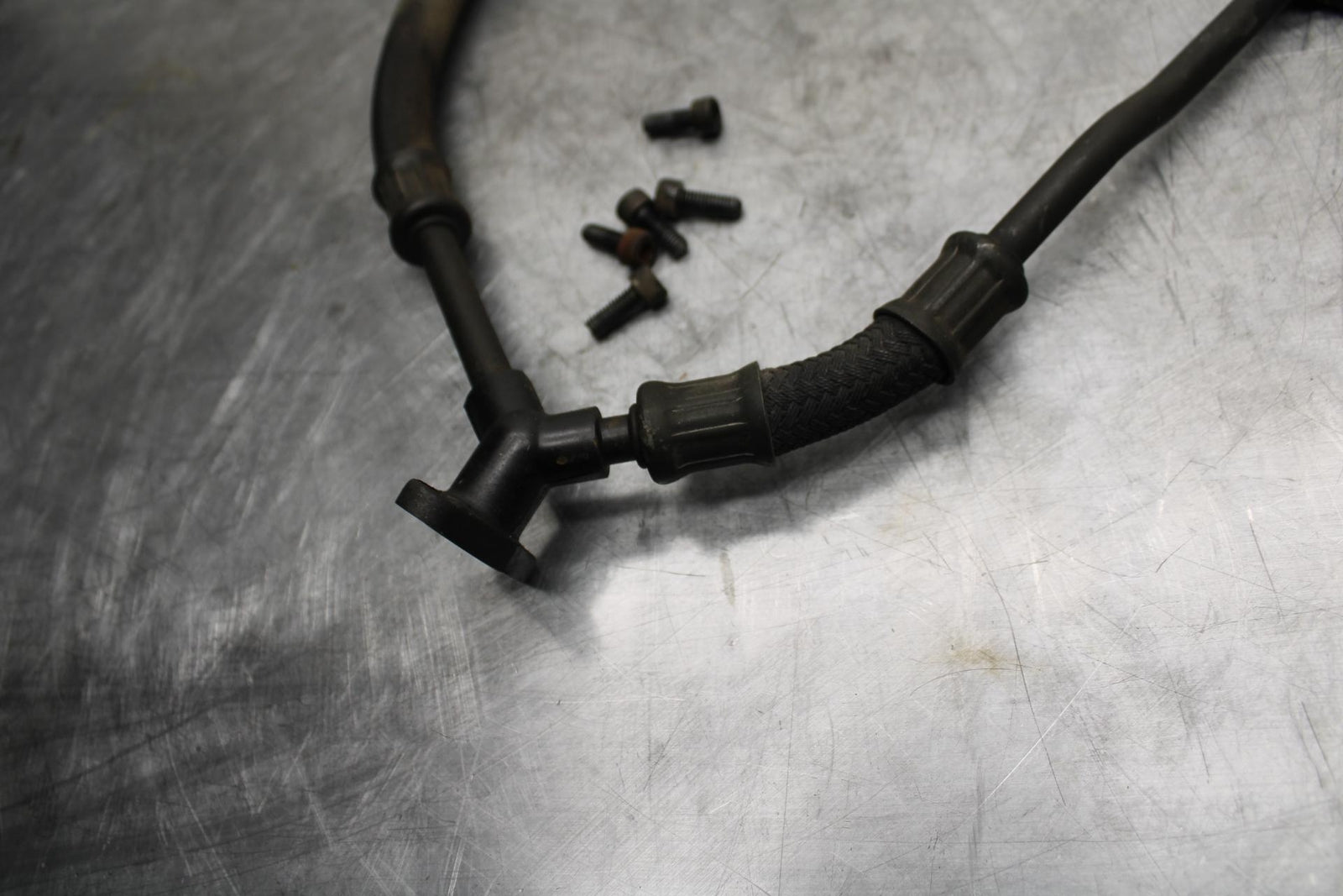 91-92 SUZUKI GSXR750 M  ENGINE MOTOR OIL REAR HOSES BB493