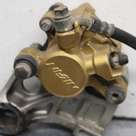 03-04 HONDA CBR600RR REAR BACK BRAKE CALIPER W MOUNT BRACKET  BB628