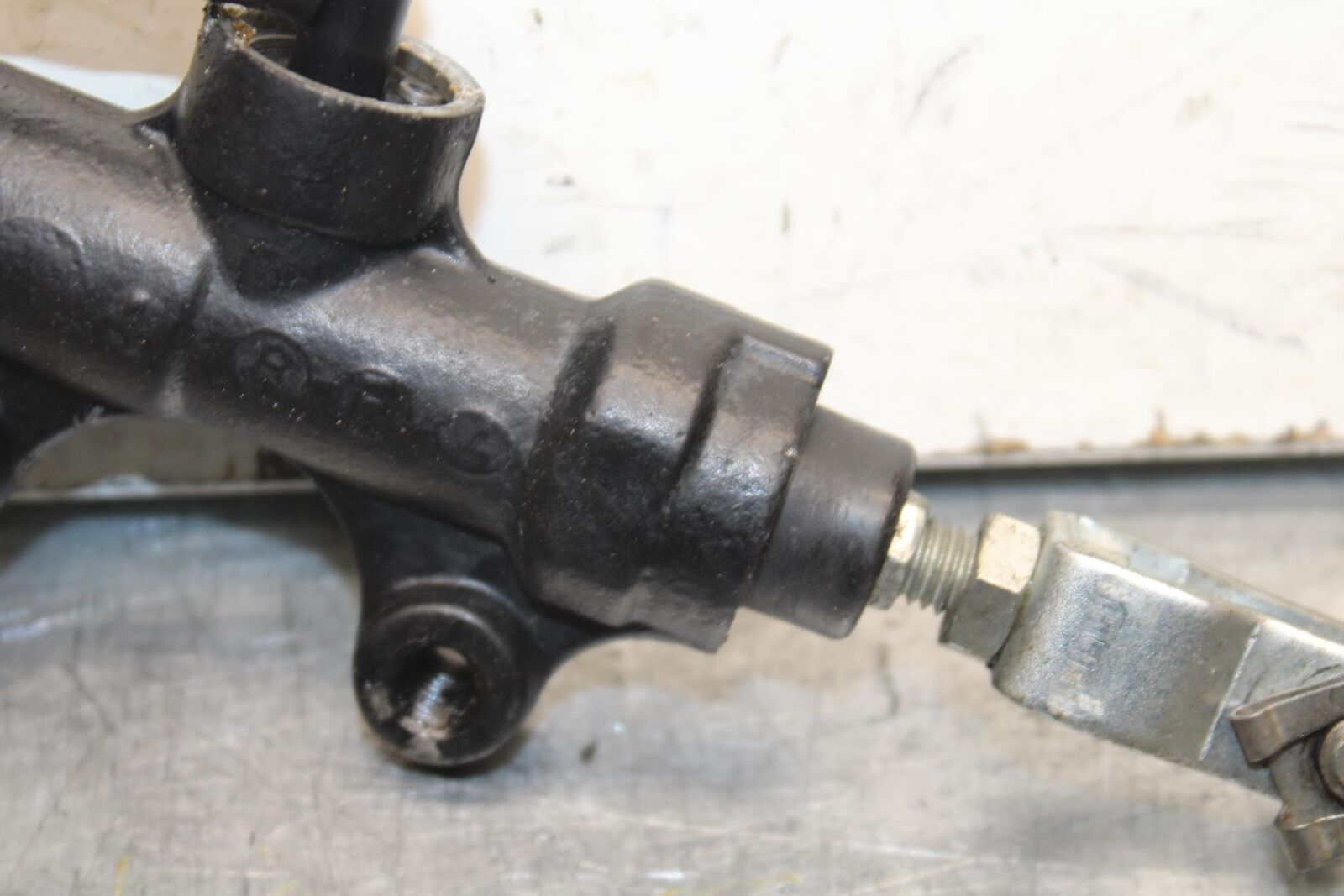 08-11 TRIUMPH SPEED TRIPLE REAR BACK BRAKE MASTER CYLINDER W RESERVOIR BB102