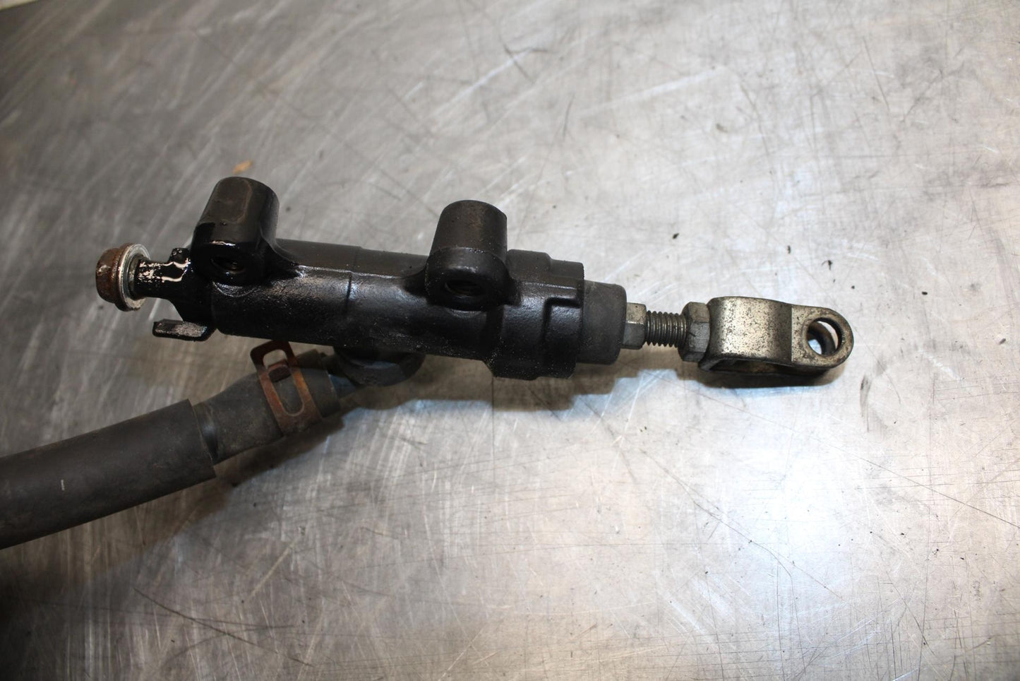 08-12 KAWASAKI NINJA 250R EX250J REAR  BRAKE MASTER CYLINDER W RESERVOIR BB496