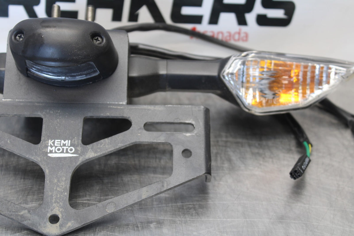 18-23 KAWASAKI NINJA 400 EX400 FENDER ELIMINATOR PLATE BRACKET & LIGHTS BB192