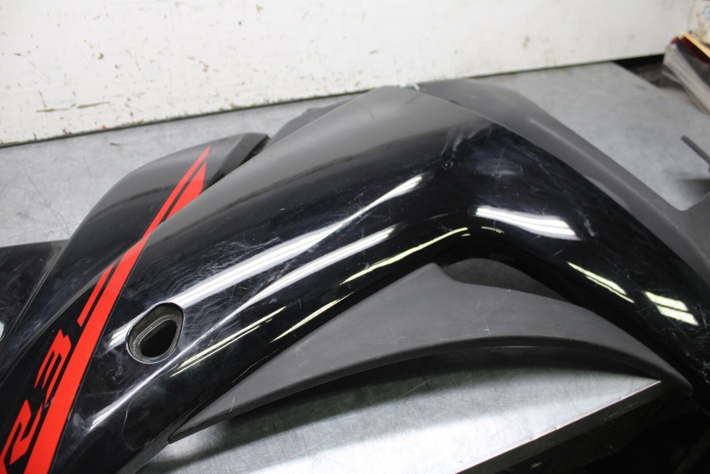 15-17 YAMAHA YZF R3 LEFT LOWER MID UPPER SIDE FAIRING COWL BB526