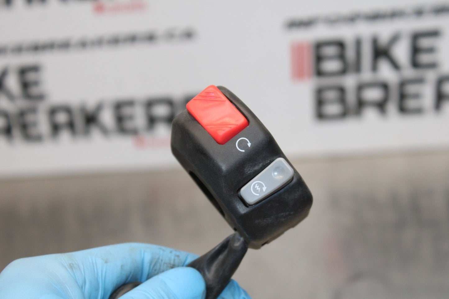 08-18 KAWASAKI KLR650 RIGHT CLIP ON HANDLE KILL OFF START SWITCH SWITCHES BB183