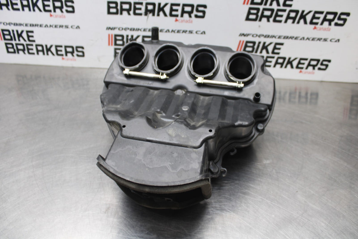 07-08 KAWASAKI NINJA ZX6R AIRBOX AIR FILTER BOX W/OUT TOP RAIL INJECTORS BB855