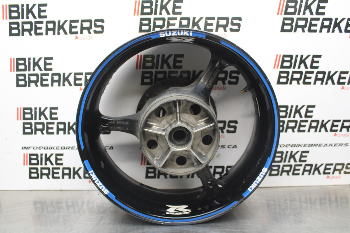 06-07 SUZUKI GSXR 600 REAR WHEEL BACK RIM & ROTOR BB845