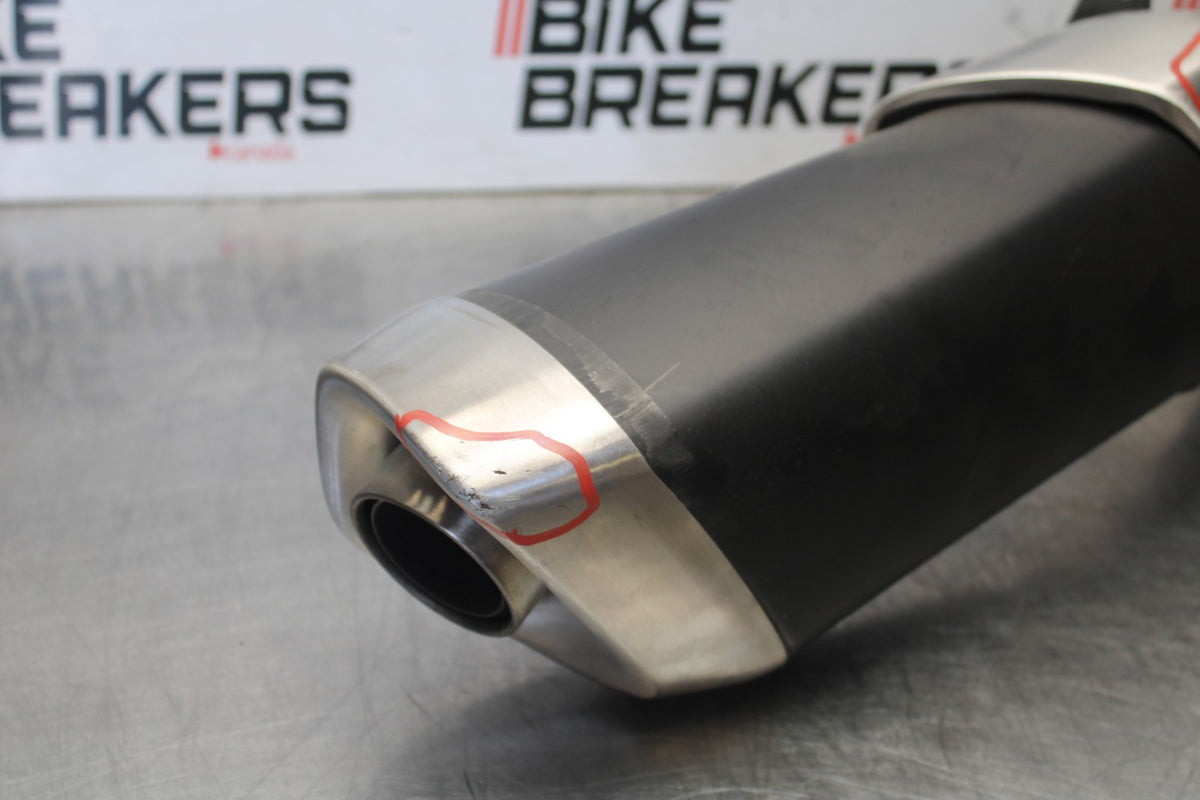 16 APRILIA TUONO V4 1100 EXHAUST PIPE MUFFLER SLIP ON CAN SILENCER BB905