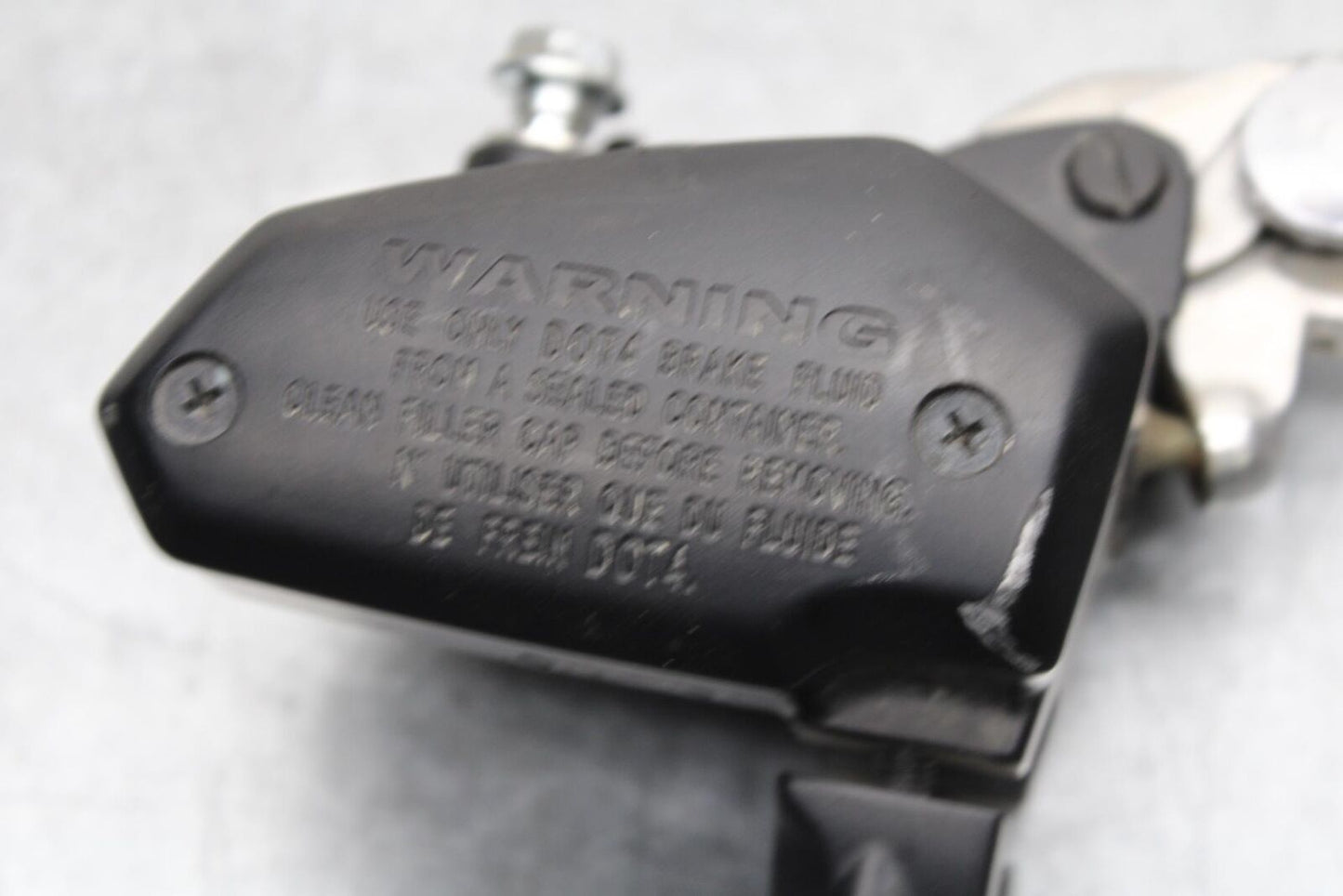 2014 Kawasaki Ninja 650 EX650E FRONT BRAKE MASTER CYLINDER w/ LEVER BB569