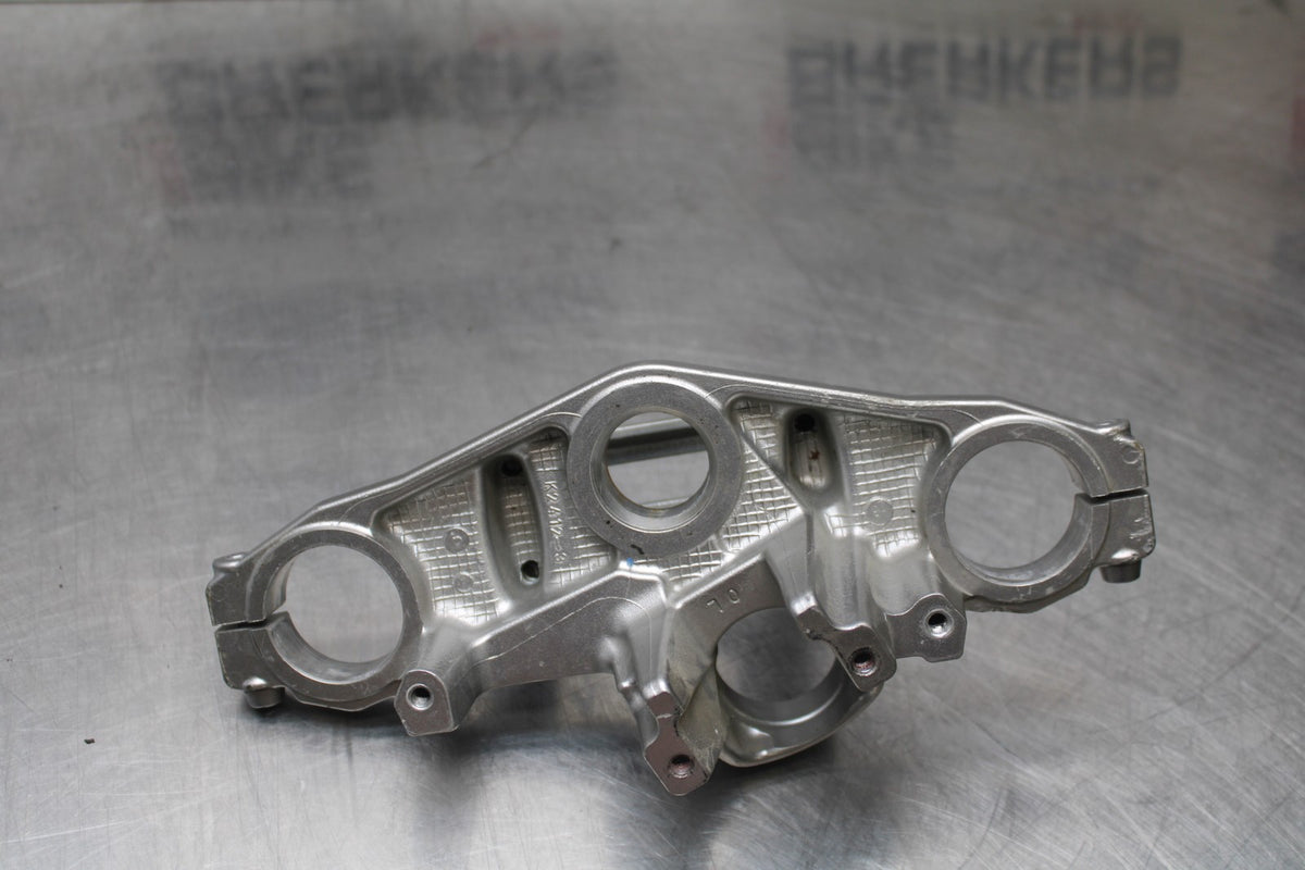 06 KAWASAKI NINJA 650 EX650 FORKS UPPER TRIPLE TREE CLAMP BB823