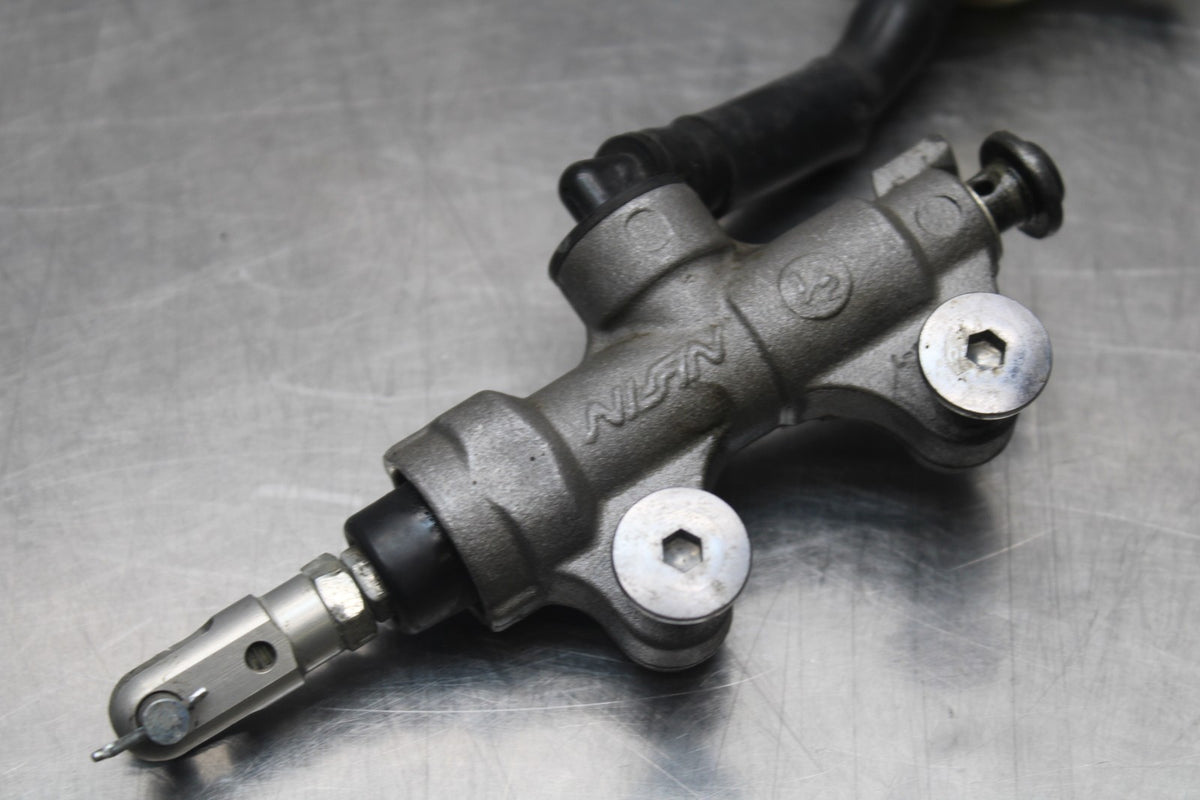 08-16 YAMAHA YZF R6 REAR BACK BRAKE MASTER CYLINDER W RESERVOIR BB798