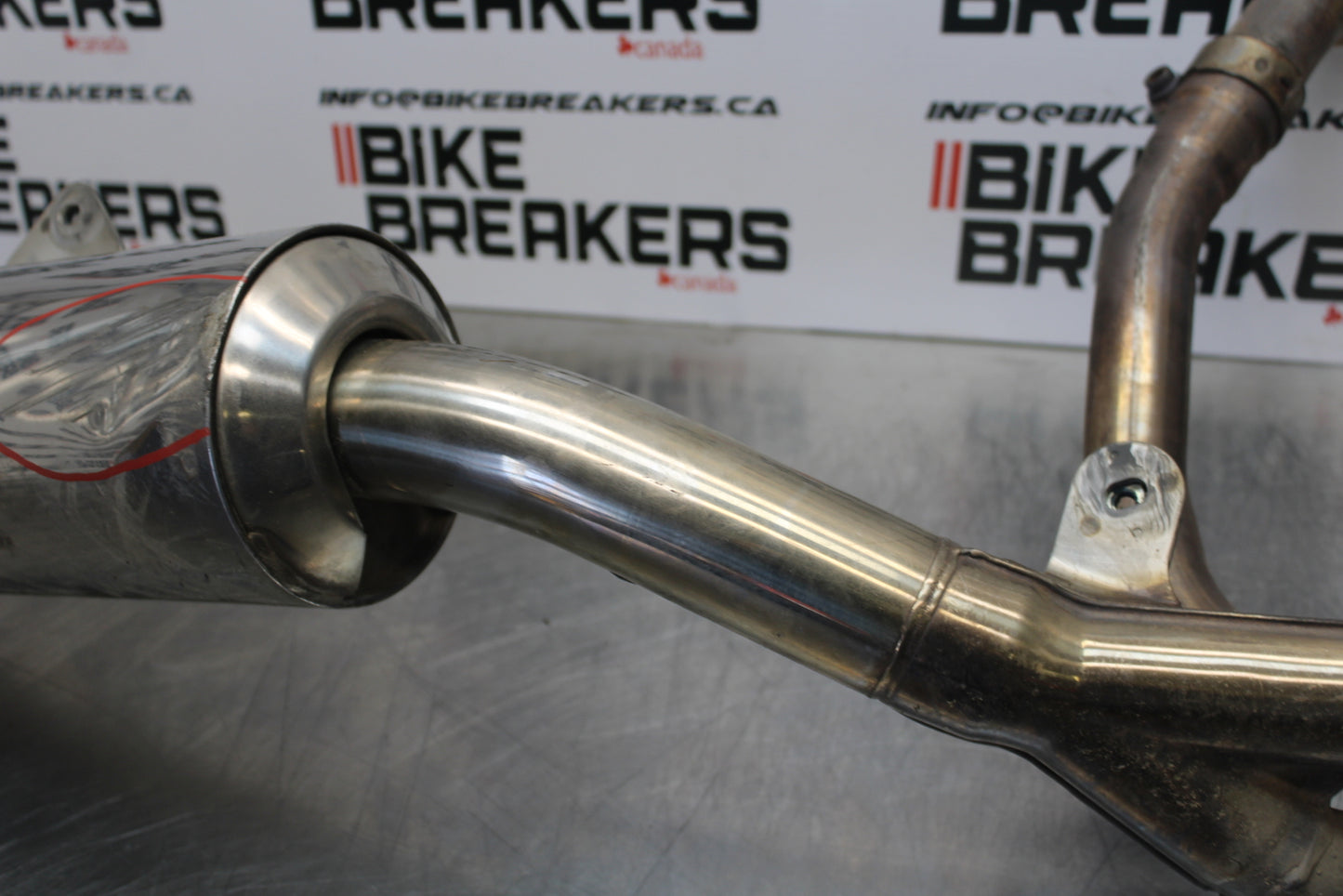 03 SUZUKI SV650S FULL EXHAUST SYSTEM HEADERS PIPE MUFFLER BB167