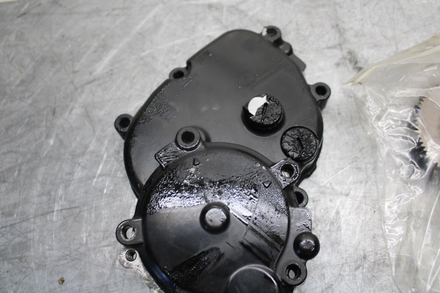 2007 Kawasaki Ninja ZX6R ZX600P STATER GEAR COVER CASE BB47