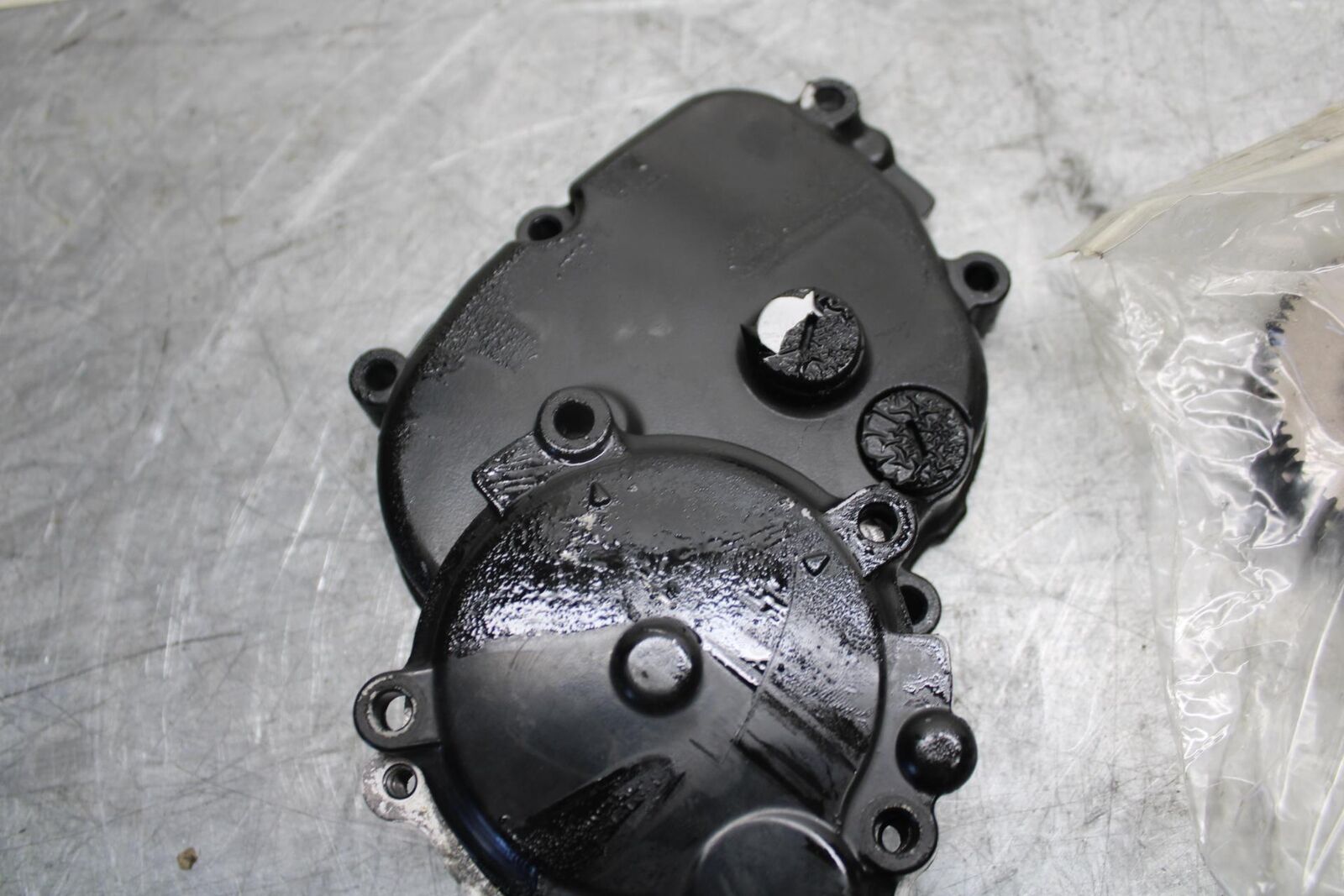 2007 Kawasaki Ninja ZX6R ZX600P STATER GEAR COVER CASE BB47