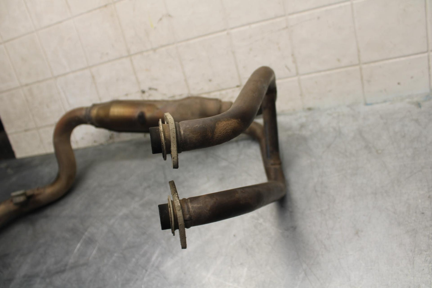 2014 Kawasaki Ninja EX300B ABS EXHAUST HEADER PIPES MANIFOLD 39178-0179 BB518