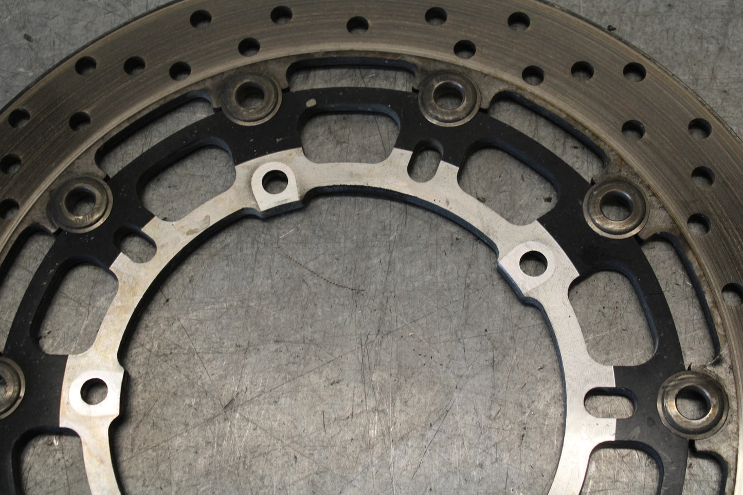 08-16 YAMAHA YZF R6 FRONT LEFT RIGHT BRAKE ROTORS DISCS 13S-2581T-00-00 BB665