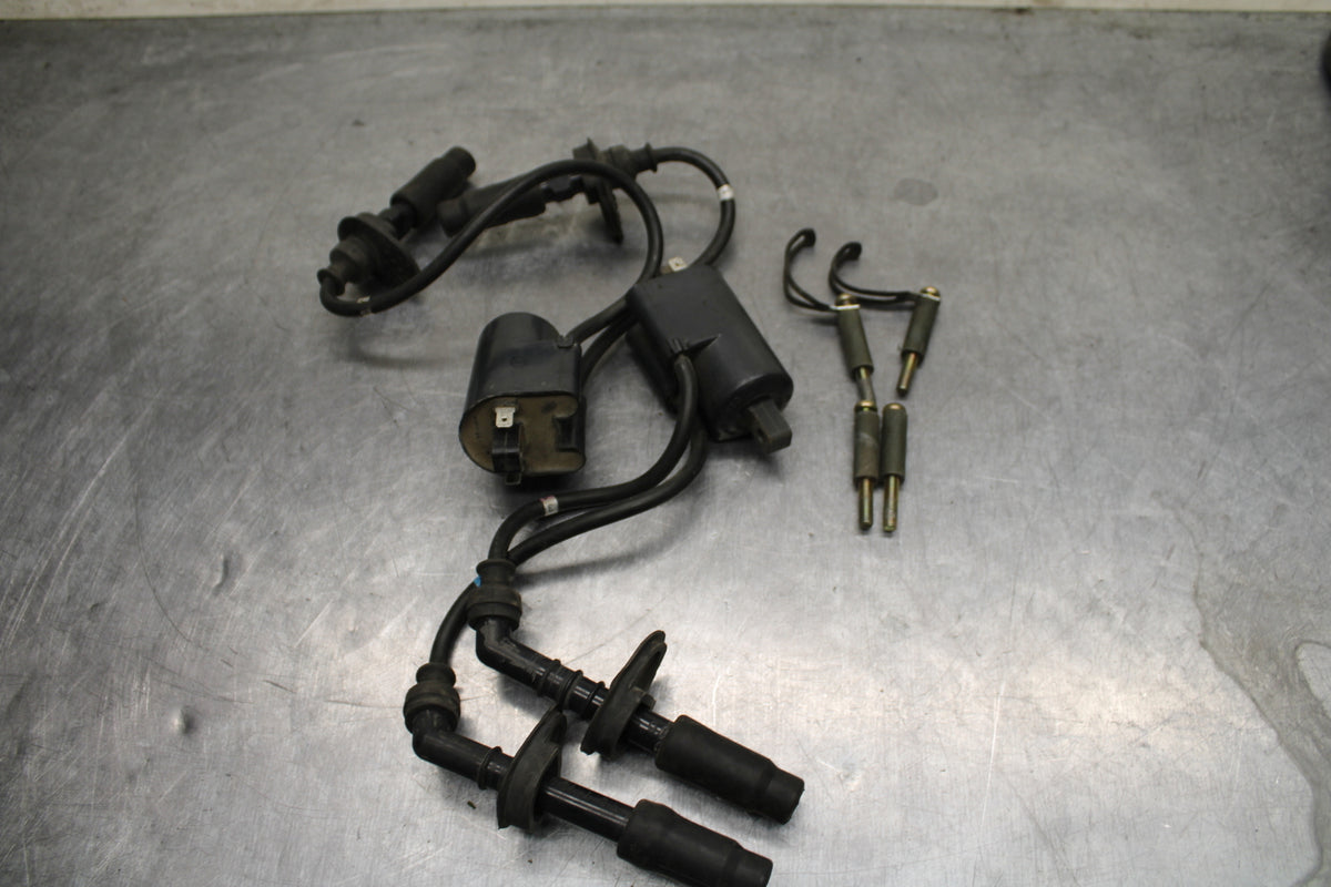 78 SUZUKI GS550E IGNITION COILS COIL SPARK PLUG CAPS BB133