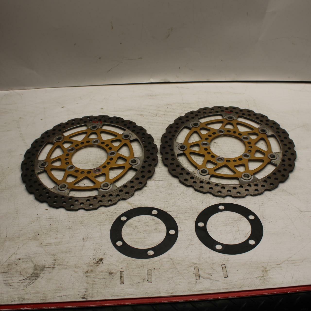 06-07 KAWASAKI NINJA 650R EX650A FRONT LEFT RIGHT BRAKE ROTORS DISCS BB271