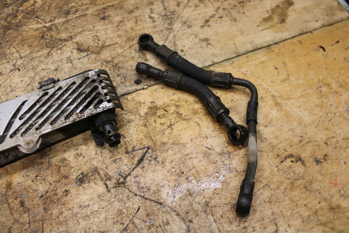 07-11 SUZUKI VSTROM 650 ENGINE MOTOR OIL COOLER W/ HOSES BB340